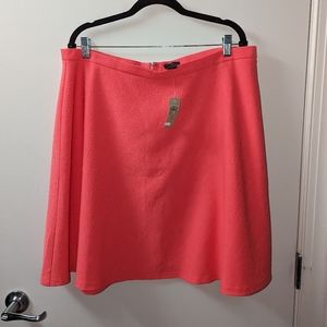NWT Ann Taylor Coral Circle Skirt